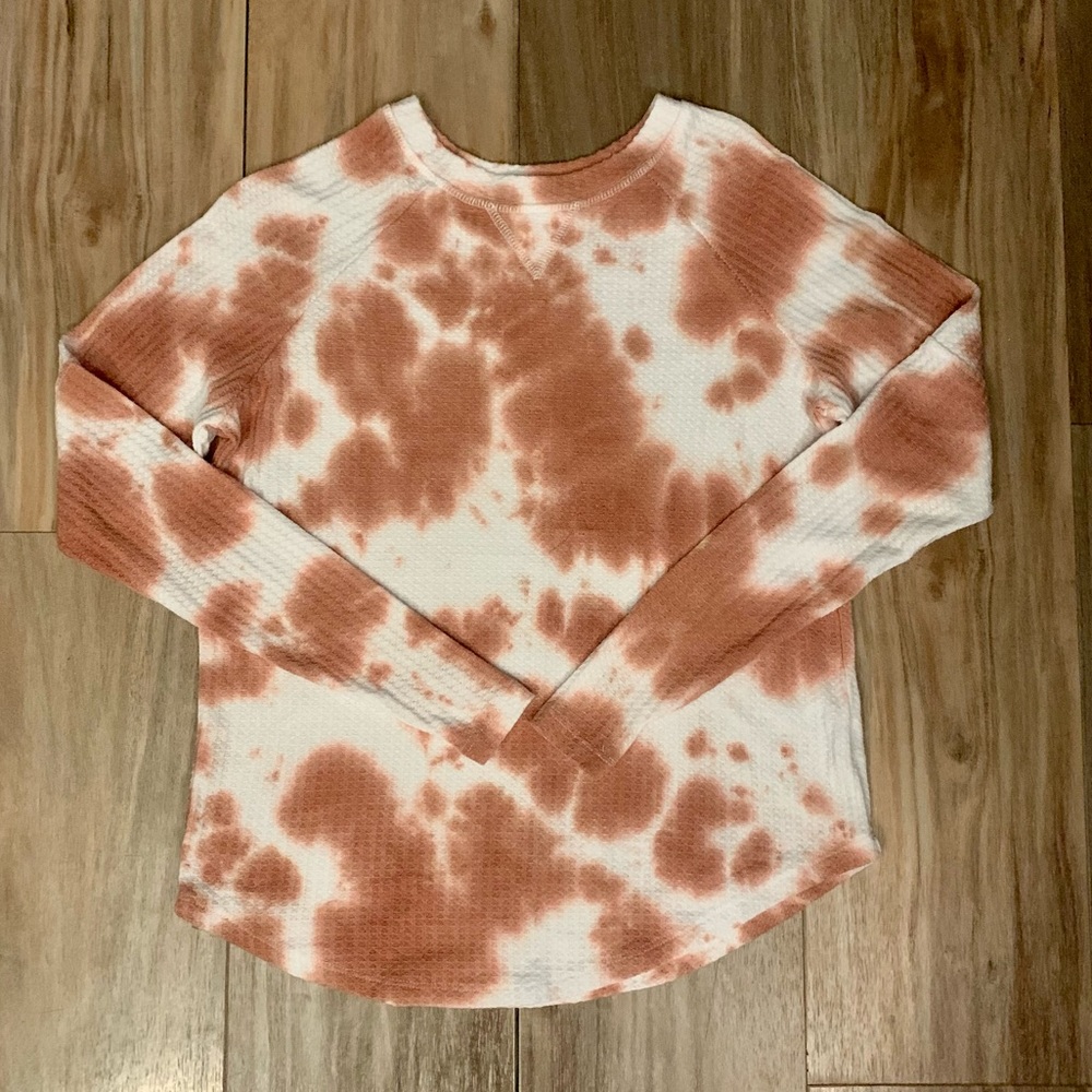 Women’s Sweet Romeo Thermal Tie Dye Long Sleeve Top Size XS